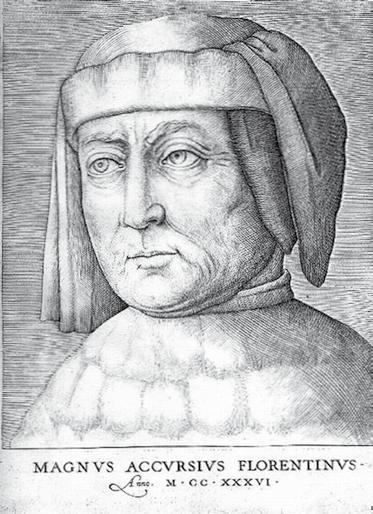 Accursius (Accursio, Accorso di Bagnolo, 1182 körül 1260 körül) Panormitanus, azaz Nicolaus de Tudeschis (1386 1445) érték kétszeresét kifizetnie.