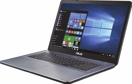 SUS VIVOBOOK 7 X705U-GC50T NOTEBOOK Intel Core i3-6006u processzor (2 GHz, 3 MB Cache) 4 GB eória TB erevleez