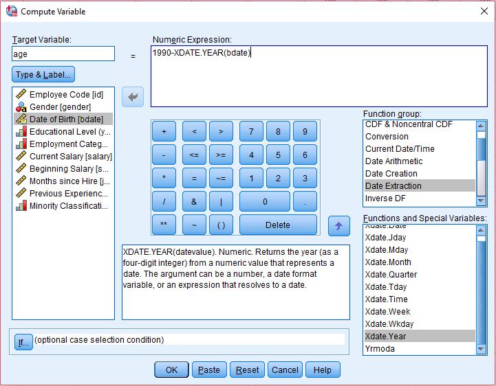 Transform / Compute Variable Create a new