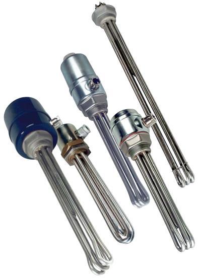 Csőfűtőtestek Rohrheizkörper Tubular heaters EHK Hajtű alakban meghajlított csőfűtőtestekből áll, amelyek egy G 1 ½ menetes fejbe vannak forrasztva vagy hegesztve.