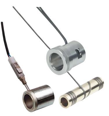 Műanyagipari fűtőelemek Heizelemente für Kunststoffindustrie Heating elements for plastic industry HP A HP fűtőelem egy spirálvonalban feltekercselt RP fűtőelemből áll, amely belső átmérője szűk