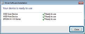 Windows Vista Kattintson a következőkre: Start > Vezérlőpult > Hardver és hang > Nyomtatók. 7. Ellenőrizze, hogy megjelenik-e a hálózati nyomtatónévvel rendelkező ikon.