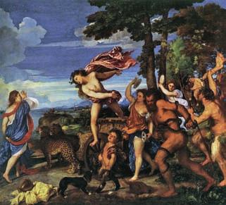 20. Tiziano Vecellio: Bakkhosz és Ariadné, 1520