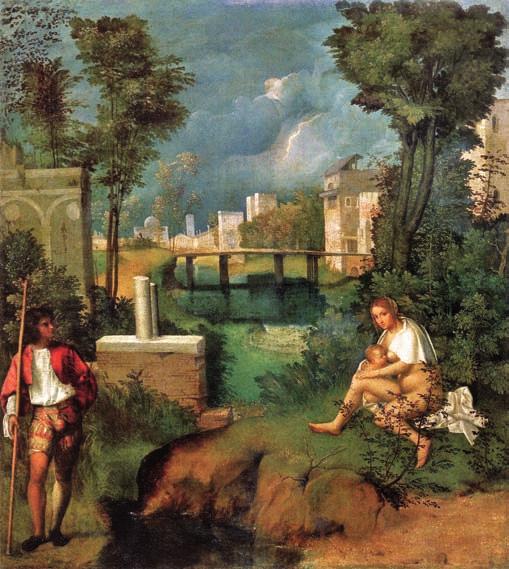 6. Giorgione: A vihar, 1505 k.