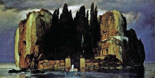 9. Arnold Böcklin: A holtak szigete, 1880, olaj,
