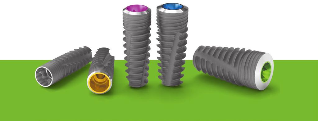 18 19 eco-plant implant system Eco-plant Implantátumok méretválasztéka ø 3.5 beültetési hossz (): 7 mm 9 mm 11 mm 13 mm 15 mm ø 3.5 mm platform átmérő (ø mm) implantátum átmérő (ø mm) ø 4.0 mm ø 4.