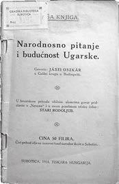 JÁSZI v i m ide ja m a pr u ž a l i m a d ž a r sk i n a ci o n a l i st i. U stu de nom 1918.