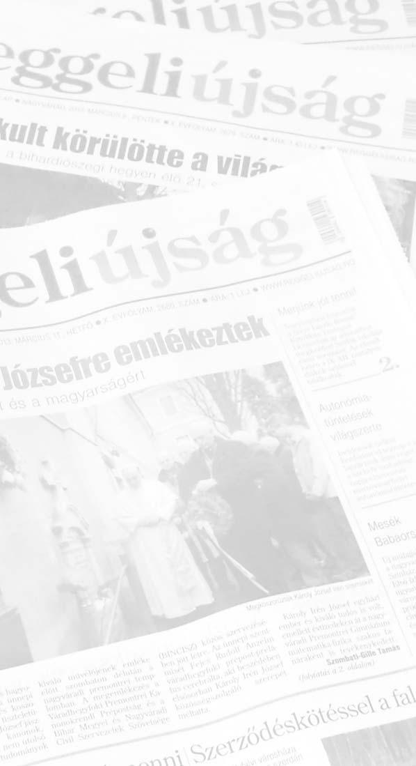 2017. november 2., csütörtök HIRDETÉS reggeliújság 11. INGATLAN KÍNÁL Háromszobás Eladó Nagyvárad központjában páratlan adottságú, dupla örökpanorámás, csendes, 69,14 négyzetméteres, 8.