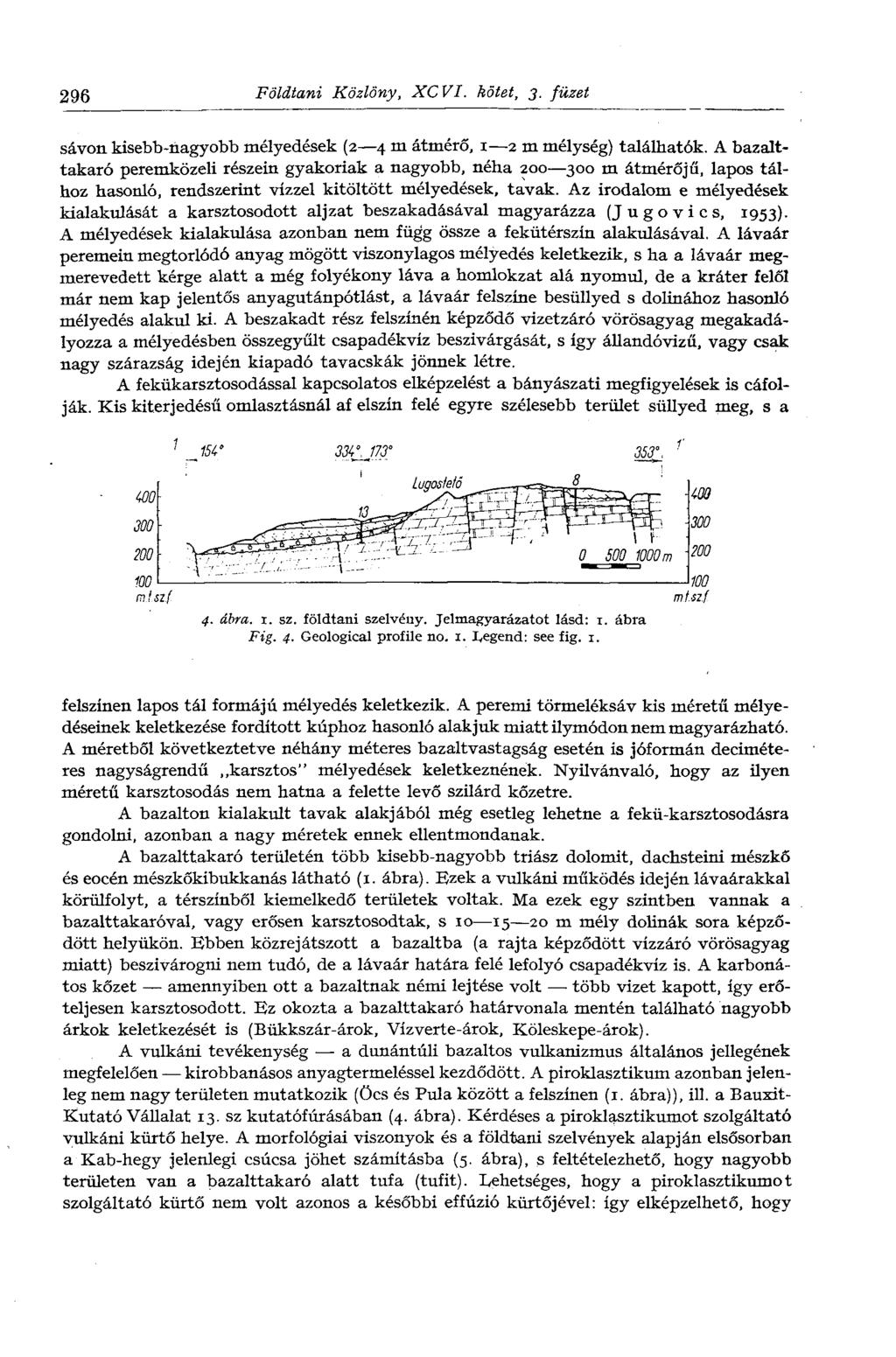 296 Földtani Közlöny, XCVI. kötet, 3. füzet sávon kisebb-nagyobb mélyedések (2 4 m átmérő, 1 2 m mélység) találhatók.