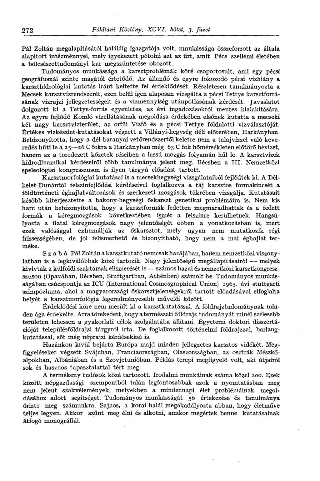 272 Földtani Közlöny, XCVI. kötet, 3.