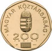 the left Ki Irodalom /Literatur/ Literature: Adamo: EM 163, L-N: 297, KM: 745, 559. 200 Forint 2000 BU 15 000 db/st./pcs L-N: 297. stempelfrisch 4.- 560.