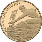 2001 PÁL UTCAI FIÚK 200 Forint Cu(75%) - Ni(4%) - Zn(21%) - 9,4 g - 29,2 mm - 2 mm 2001.08.01. Tervezô /Entwerfer/ Designer: ifj.