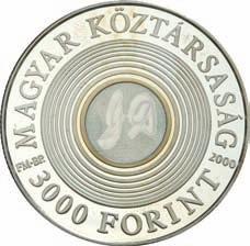 Gábor Dénes születésének 100. évfordulója 100. Jahreswende der Geburt von Dénes Gábor 100th Anniversary of Birth of Dénes Gábor 3000 Forint Ag 925-31,46 g - 38,61 mm - 3 mm 2000. 06.