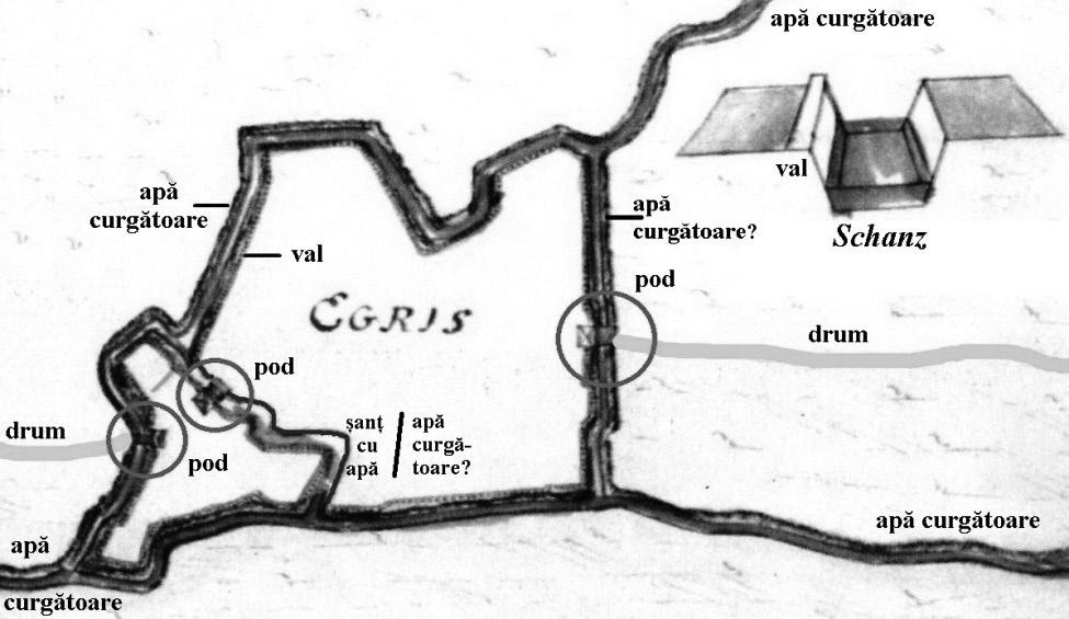 MORISENA nr. 2/2016 nes 113. Într-un raport, datat Dal campo di Bistra, 14 di marzo 1701, adresat împăratului Leopold I, el scrie că Șanțul de la Egres va fi în curând distrus 114.