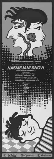 nr. U.P 272. Nasmejani snovi, 1982. Dečje pozorište / Gyermekszínház, Subotica serigrafija, 100 x 35 cm sign. d.l.: boros 83 inv. br.