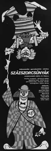 124 Ljubica Vuković Dulić Százszorcsúnyák, 1983. Dečje pozorište / Gyermekszínház, Subotica serigrafija, 100 x 35 cm sign.