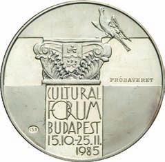 500 Forint Ag 640-28 g - 40 mm - 3 mm 1985. 09. 20.