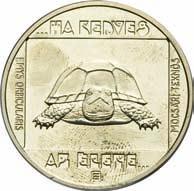 .. / in the rectangle field Pond tortoise (Emys orbicularis), above and below inscription : If you value life......ha KEDVES / AZ ÉLETE.
