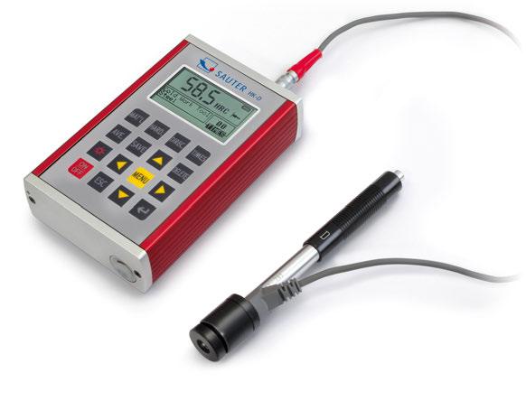 Mobile Leeb hardness tester HK-D HK-DB Premium Durometer for hardness testing now also with hardness comparison block included Measures all metal samples (> 3 kg, thickness > 8 mm) External impact