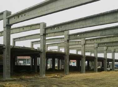 beépített előregyártott vasbeton elem súlya 1.650 t.