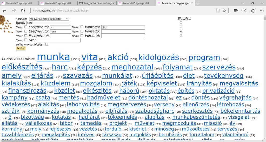 programok segítségével szintén jobb szótári minőséget hoz létre.