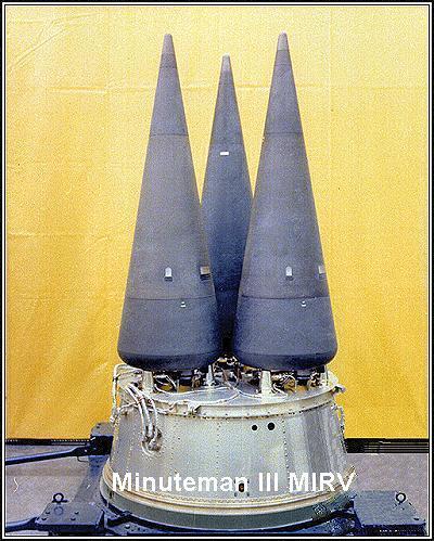 több robbanófejű rakéták MIRV: Minuteman III.
