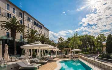 tradicionalan hotel, 72 sobe, recepcija, restoran, lounge bar, terasa, zimski vrt, konferencijska dvorana, parking, garaža, vanjski bazen, spa