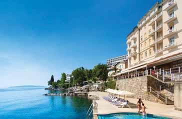 kvarner opatija Remisens Hotel Palace Bellevue 4* - (kompletno renoviran hotel 2016.) Besplatno za dijete do 12 godina do 29.2. POLOŽAJ: dva povezana hotela smještena u središtu Opatije, u blizini glavnog kupališta Slatina.