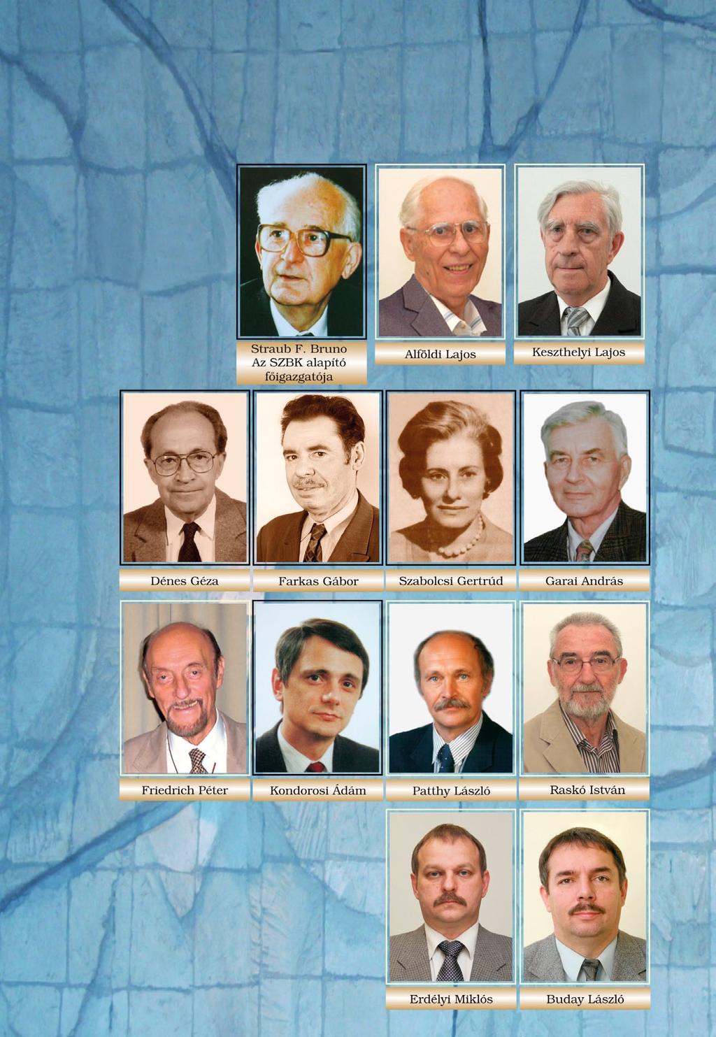 Az SZBK vezetői Az MTA SZBK Főigazgatói, 1971 Straub F.