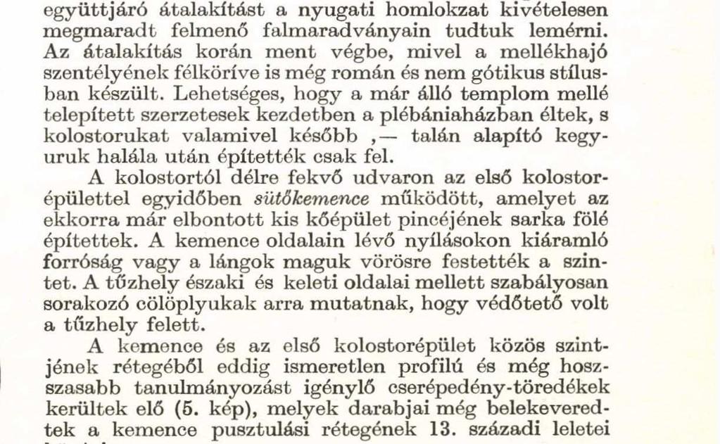 kép. Románkori falpillér lábazat (Lux Géza rajza, 1940) Abb. 7.