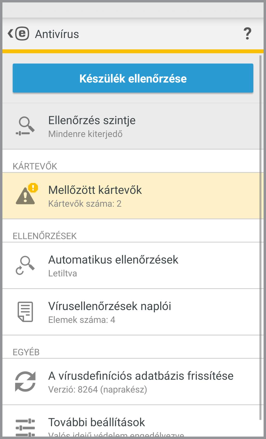 Az ESET Mobile Security többféleképpen aktiválható.