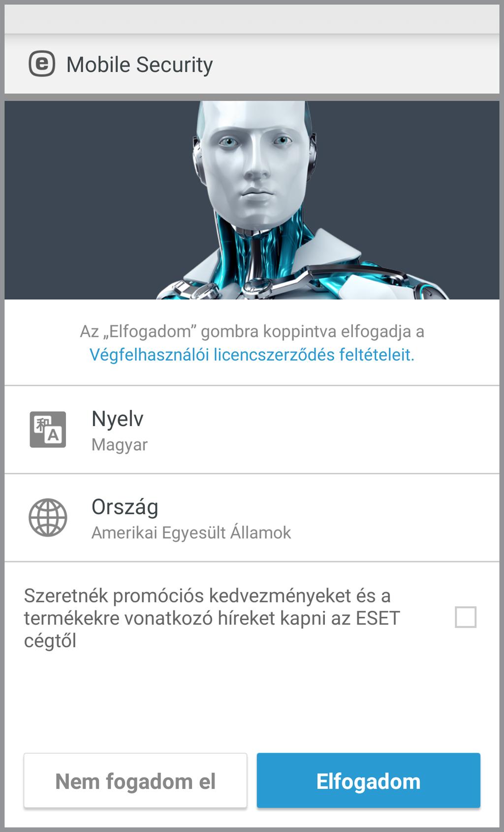 2.3 Telepítővarázsló Az alkalmazás telepítését követően kövesse a telepítővarázsló képernyőjén megjelenő utasításokat: 1.