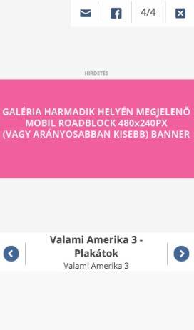 MÉDIAAJÁNLÓ 2018 11. OLDAL MOBILFELÜLETEK R ROVATOLDALA- KON C CIKKOLDALAKON 47 47) GALÉRIABANNER NY / R / C A GALÉRIA 3. KÉPHELYÉN MEG HIRDETÉS. MÉRET: 480 x 240 px HELYE: Galéria 3.