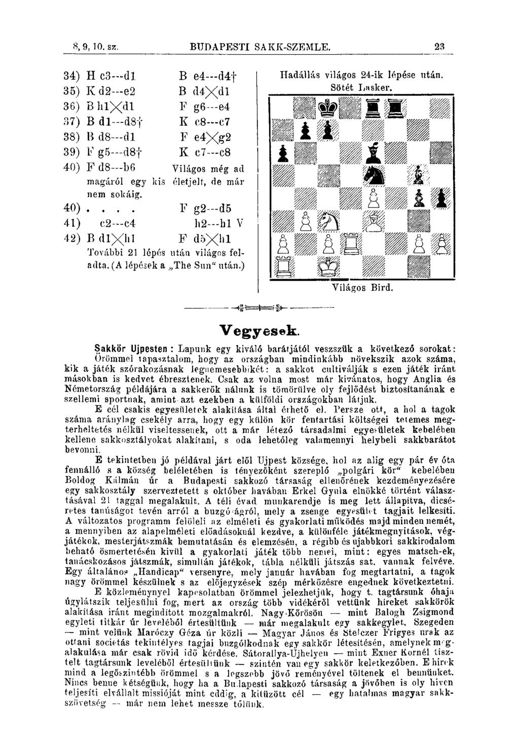 8,9,10. sz. BUBAPESTI SAKK-SZEMLE.