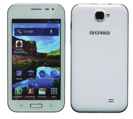 5", IPS + WiFi + 3G + GPS + Bluetooth, Android 4.0.
