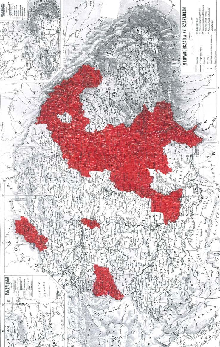 Прилог бр. 9: Карта средњовековне Угарске.