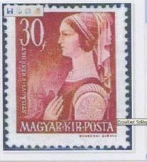 године са ликом Елизабете Силађи. Цртеж Ђерђа Конечнија.