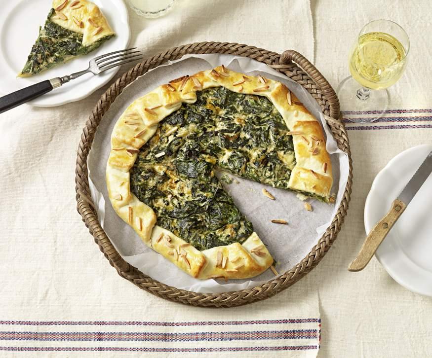SPENÓTOS FRANCIA PITE ementálival és mandulával VEGAN ovo-lakto kb. 0 PERC 0 PERC 80 C HOZÁVALÓK egy pitéhez: cs.