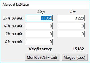 Vevők keresése, új felvitele Ahol nincs adószám, ott a vevő kódját a Vevő keresése / Új felvitele gombbal lehet megadni.