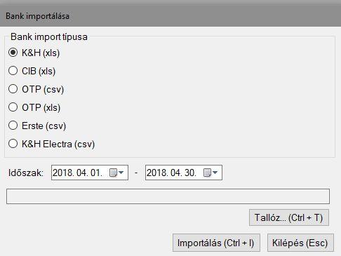 Adatok átvétele a könyvelő programban Ezután elkészülnek a feladási fájlok, melyeket a könyvelő programban át lehet venni a saját mappából.