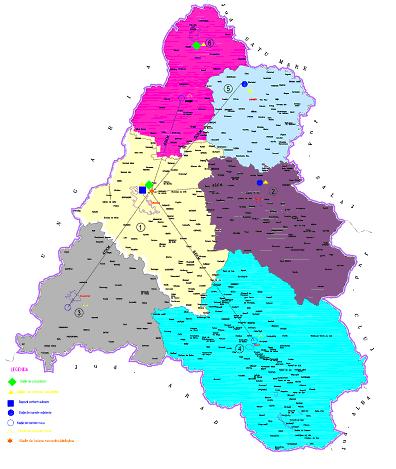 Pe de altă parte, județul va fi împărțit în 6 zone de colectare a deșeurilor aferente celor 5 stații de transfer și depozitului conform din Oradea.