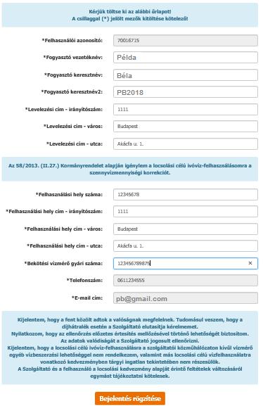 továbbításra kerül a rendszerben. Ezzel egyidejűleg visszajelzés érkezik a felületen, valamint e-mail címére.