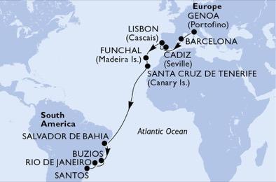 MSC Splendida- 1. utas 1929 -tól 2019.03.