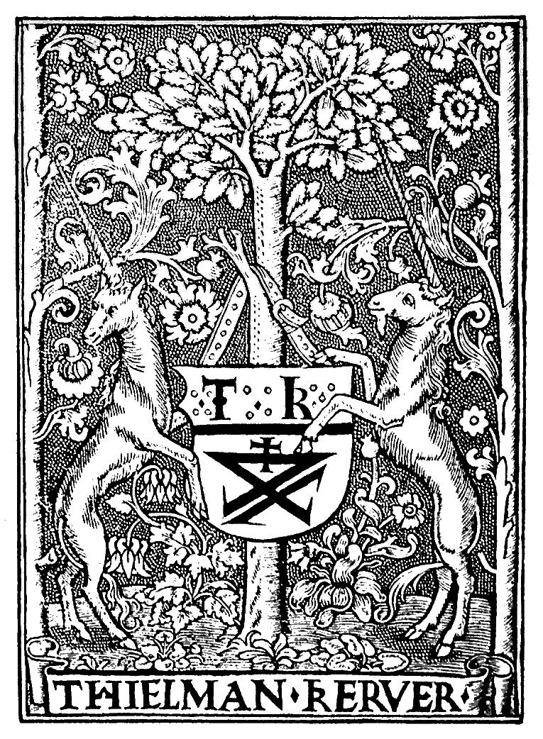 17 A Schwabe cég által ma használt jelvényt nem az elsô metszetrôl mintázták, hanem a Henric Petri által használtak egyikérôl. Henric Petri (Bázel, 1532) Forrás: Heitz Basel 75.