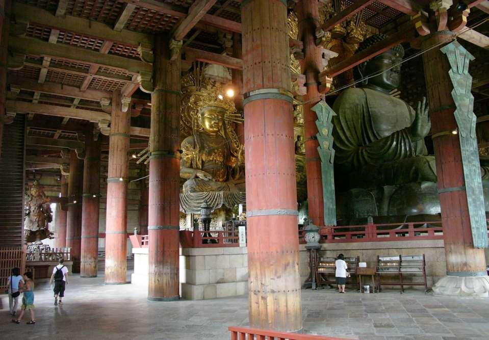 Todai-ji templom Nara, (Jp) 743, 1749 (57/50 m) a