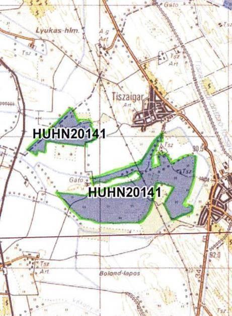 158 TISZAÖRSI KÖRTVÉLYES HUHN 2141 TISZAIGARI A természet-megőrzési terület Tiszaigar, Tiszaörs, és Tiszaszentimre külterületeit érinti.