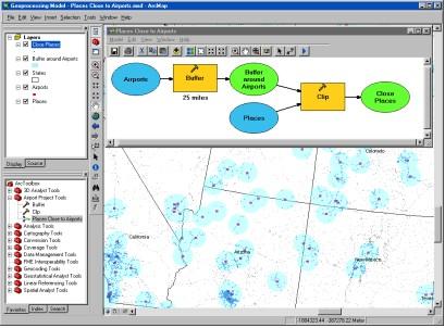 Térinformatika 14. 2010 14.11. ábra. ModelBuilder (Forrás: ESRI) ArcGlobe Az ArcGlobe, mint az ArcGIS 3D Analyst bővítmény része, biztosítja a földrajzi információk folytonos, interaktív vizsgálatát.