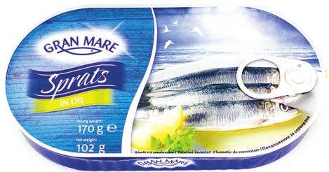 kártyával: 399 kg Gran Mare sprotni olajban