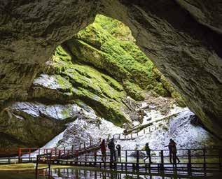Gheaţa din adâncuri Unul dintre cele mai cunoscute obiective turistice din Munţii Apuseni este Gheţarul de la Scărişoara (Uriaşul de gheaţă). Acesta se găsește în Parcul Natural Apuseni.