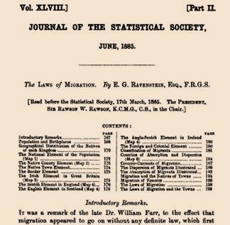 Törvények - Ravenstein (1885) Kiindulási pont Gazdasági okok A taszító és vonzó